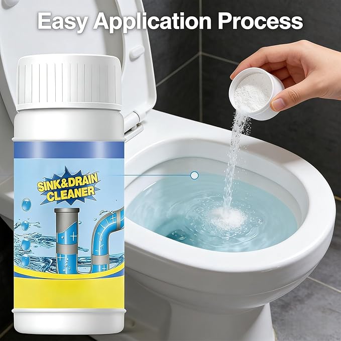 2026 New Sink Drain Cleaner, Wild Sink and Drain Cleaner, Powerful Pipe Dredging Agent for Kitchen Toilet Sink Plumbing (3pcs)