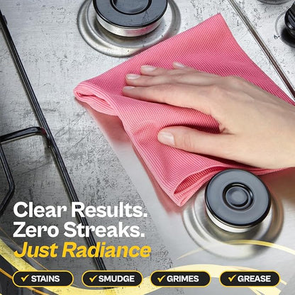 FLITZ Stainless Steel & Chrome Clean - 8oz Bottle, USA-Made Stainless Steel Cleaner Spray for Appliances - Grill, Fridge, Sink Stain Remover - Also Works on Aluminum Surfaces (1 Pack)