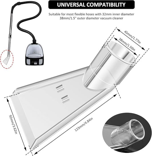 2Pcs Carpet Vac Extractor Attachment Tool Portable Vacuum Cleaner Brush Head Extraction Nozzle Shatter Proof Sofa Carpet Cleaning Nozzle Transparent Vacuum Cleaner Parts for Vacuum Cleaners