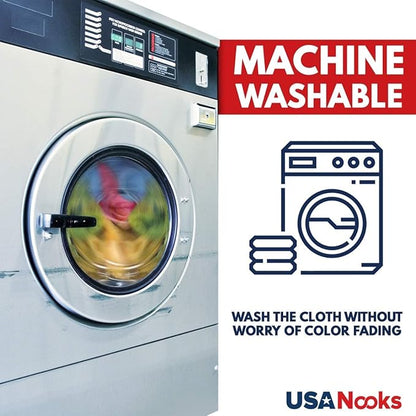 USANOOKS Microfiber Cleaning Cloth - Beige - 12Pcs (12.5x12.5 inch) High Performance - 1200 Washes, Ultra Absorbent Car Towel Traps Grime & Liquid for Streak-Free Mirror Shine - car Washing Cloth