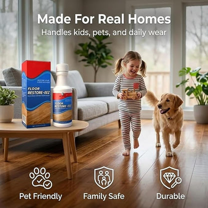 Instant Floor & Furniture Restorer, For Daily Floor Scratch Care, Leaves Scratches Virtually Undetectable, Floors Restorer & Polish For Tile, Shine Wood, Laminate, Vinyl, Bamboo (3)