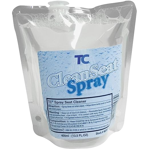 Rubbermaid Commercial Products Clean Seat Spray Toilet Cleaner Refill, 400ml, Compatible with The Rubbermaid Commercial Products Clean Seat Spray Dispenser