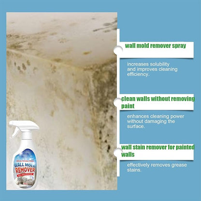 Highly Effective Removal Spray, 8.12 Fl.Oz Wall Cleaner Spray, 2026 New Multifunctional Cleaning Solution, Powerful Stain Remover for Wood, Tile, Fabric, Kitchen & Bathroom Surfaces (1PC)