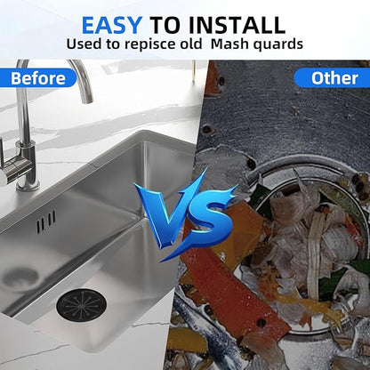 2-Pack Garbage Disposal Splash Guard, 3-1/8 Universal Sink Baffle, Splash-Proof Stopper to Prevent Water & Food Splashes, Fits Whirlaway, Waste King, GE Models & Most Standard Units