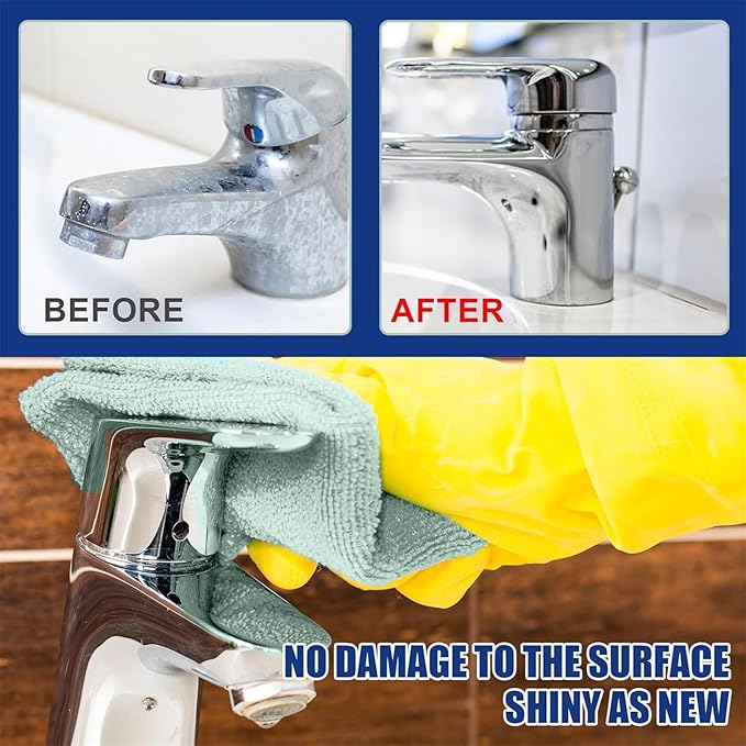Bathroom Descaler Foam Cleaner Spray, Stubborn Stains Cleaner, All-Purpose Bathroom Descaler Foam Spray, For Bathtub, Toilet, Glass, Faucet (2 Pcs)