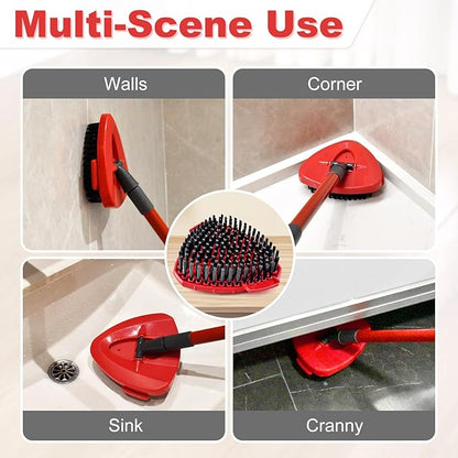 Scrubber Mop Head for Ocedar, Upgrade Scrub Brush for Ocedar, Spin Mop Scrub Brush Head for Oceda EasyWring 1-Tank, More Bristles Scrub Brush Attachment for Bathroom, Deck, Kitchen Floor Cleaning