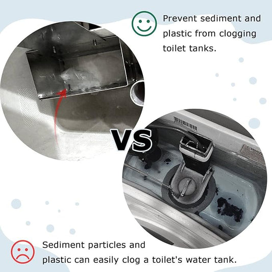 304 Stainless Steel Toilet Tank Cleaning Tablet Holder - Adjustable Hanging Hook for Cleaning Tablets & Bleach Pods, Prevents Residue Buildup (Silver)