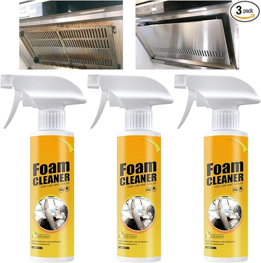 Easily Glow Foam Cleaner for Kitchen, All-Purpose Rinse-Free Cleaning Spray Large-Capacity 250ml