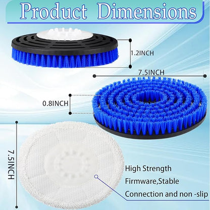 S8201 Steam Mop Pads Replacement Brush for Shark Steam Mop Replacement Pads for Shark S8002BRN S8001 S7001 S7201 S7000AMZ S7000 S7005 S7020 (Bule)