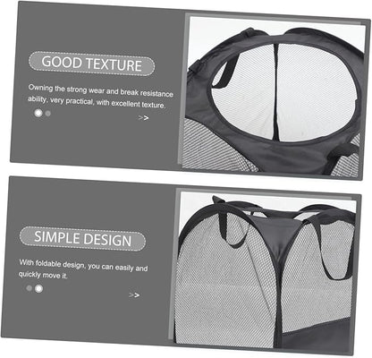 GLEAVI -resistant Folding Laundry Hamper Mesh Pop up Basket Large Capacity Clothes Organizer Storage Pouch