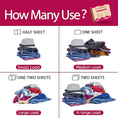 CLEARALIF Laundry Detergent Sheets 80 Sheets (Up to 160 Loads), Morning Bloom - Great For Apartments, Dorms,Eco Friendly