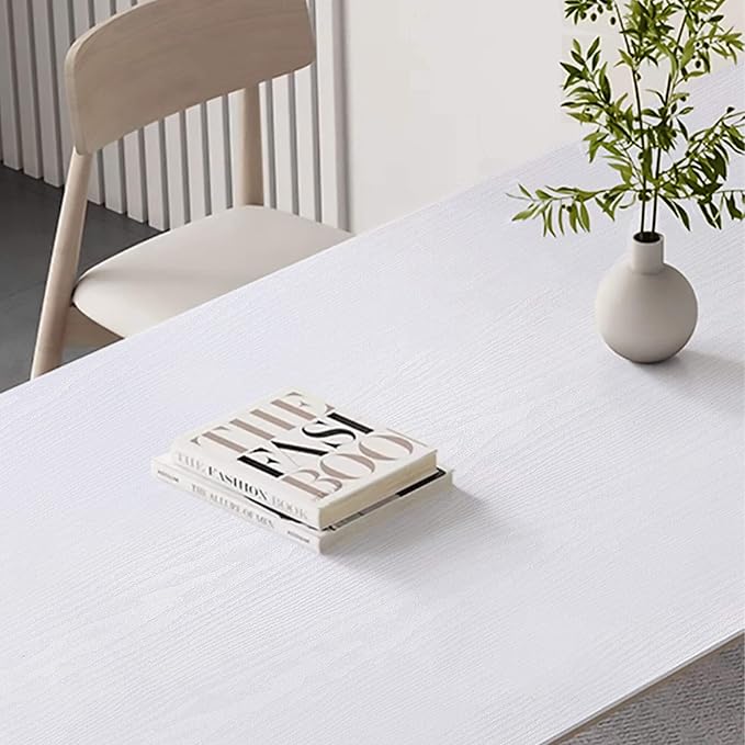 Heroad Peel and Stick Wallpaper Wood Contact Paper Wood Wallpaper White Wood Grain Contact Paper Thicken Textured for Cabinets and Drawers Countertops Waterproof Self Adhesive Vinyl 23.6" x 393"