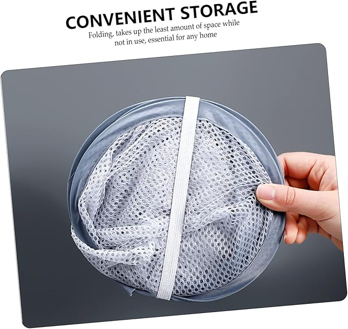 2pcs Wall-mounted Folding Laundry Baskets Breathable Sundries Organizer for Clothes and Toys Lightweight Storage for Home Easy Installation Grey Design