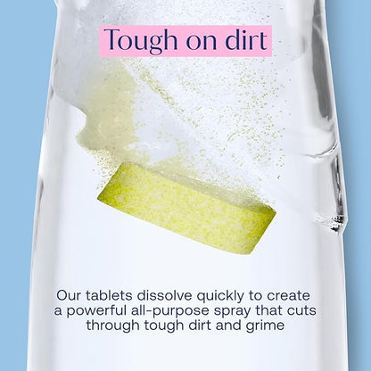 Fab Tab Multi-Surface Cleaning Spray Refill - All-Purpose Cleaner Spray- Natural Cleaning Products - Plant-Based - No Harsh Chemicals - Citrus Scent- (Bottle Not Included) (20)