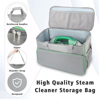 Carry Bag for Bissell Little Green Machine 1400B, Large Storage Bag Carrying Case for Bissell Carpet Cleaner, Car Vacuum Attachments Cleaning Tools Organizer, Cleaner Solution Pocke, Grey(Bag Only)