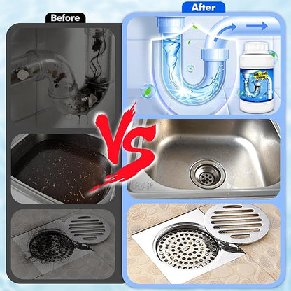 Drain Clog Remover,Powerful Pipe Dredging Agent,Kitchen Drain Cleaner for Unclogs Bathroom and Kitchen Sinks,Drains,Shower Pipes