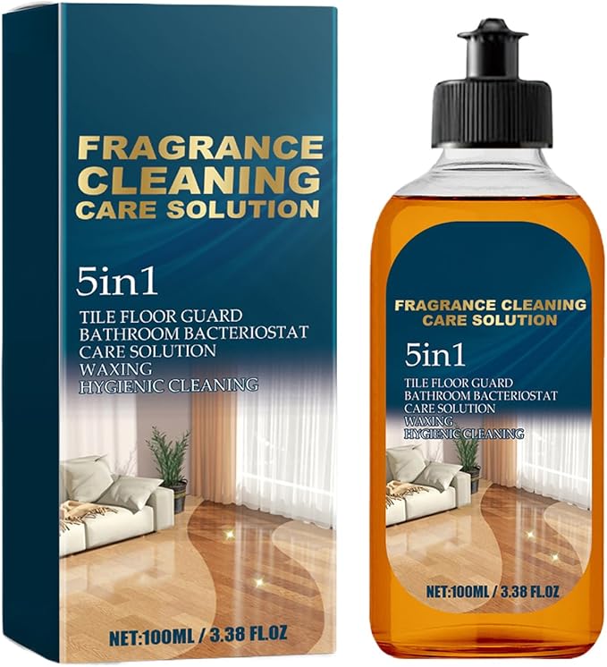 Floor Cleaner Solution, 100ml Mild Cleaner, Effective Deep Cleaning Liquid with Gentle Formula, Hardwood Cleanings Agent with Safe Formula, Home Cleaning Tool, for Tiles Marble Wooden Laminate