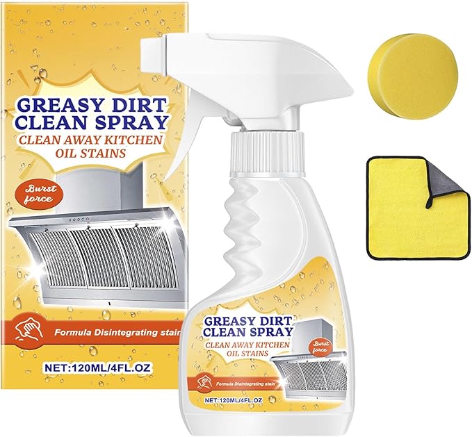Heavy Duty Kitchen Degreaser Foam Cleaner - Fast-Acting Grease Remover for Stove & Oven, Powerful Multi-Purpose Cleaning Spray for Home & Bathroom (1)