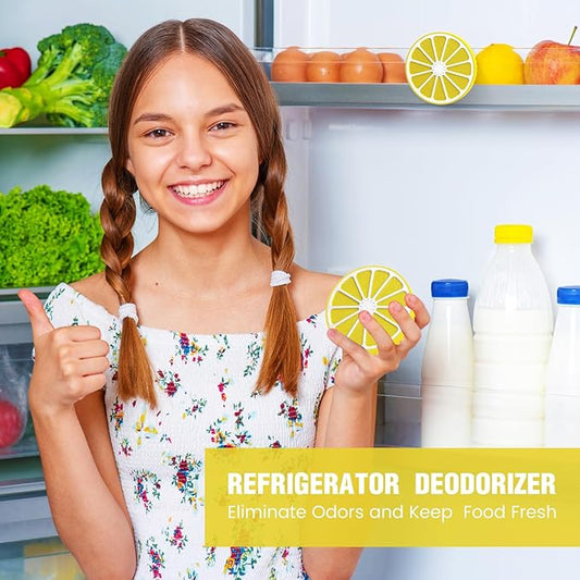 Fridge Deodorizer Odor Eliminator - Refrigerator Cleaner Freshener For Home, Smell Remover For Kitchen, More Effective Than Baking Soda Bamboo Air Purifier Bags(3Packs)