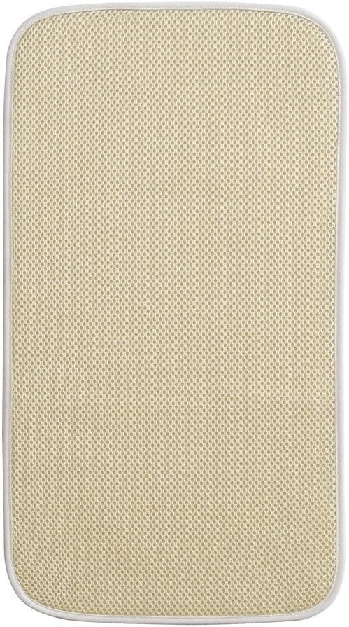 iDesign iDry Mini Absorbent Kitchen Countertop Dish Drying Mat - Wheat/Ivory
