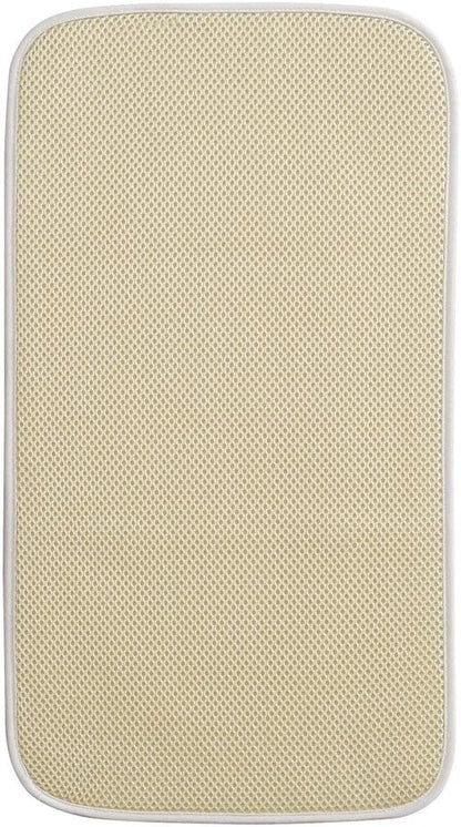 iDesign iDry Mini Absorbent Kitchen Countertop Dish Drying Mat - Wheat/Ivory