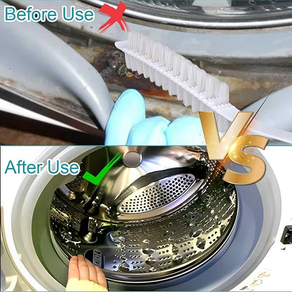 2Pcs Rolling Washing Machine Multifunctional Cleaning Brush, Household Cleaning Brushes,Nylon Brush Heads Powerful Clean,Wash Machine Cleaner Also Fit in Kitchen Dryer Hotel