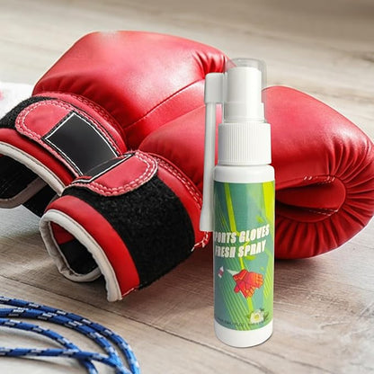 Boxing Glove Deodorizer 30ml, Gym Bag Freshener Spray for Work Boots, Athletic Gear, Gloves, Clothes, Helmets, Shoes, Hockey Equipment, Sports Use