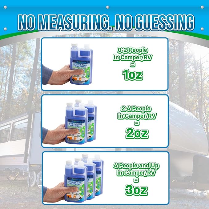 Eco Strong RV Toilet Treatment | RV Black Tank Treatment | RV Holding Tank Digestor, Odor Eliminator, and Cleaner | Perfect for Campers, RVs, Boats, 33 Treatments, Lavender
