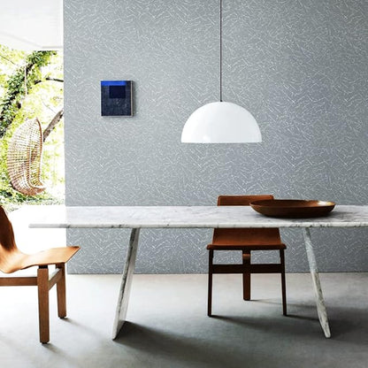 Cohoo Home Gray Peel and Stick Wallpaper Grey Silk Contact Paper for Cabinets and Drawers Silver Textured Self Adhesive Removable Wallpaper Bathroom Bedroom Waterproof Wall Covering 15.7inL 118inW