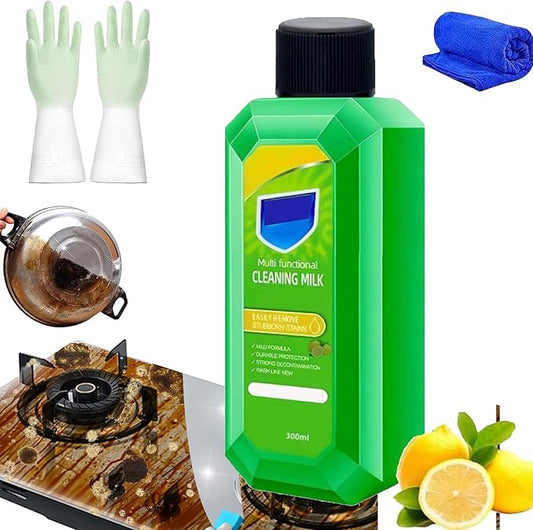Cleaning Milk House Cleaner, Powerful Multifunctional Concentrated Cleansing Lotion, Multifunctional Cleansing Milk, Powerful Multifunctional Cleaner Liquid Milk, Removes Stubborn Stains (1, 1PCS)