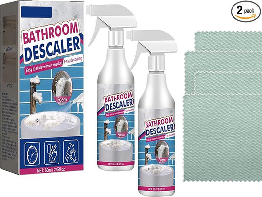 1/2PCS Bathroom Descaler Spray, Bathroom Descaler Cleaner, Bathroom Descaler Stubborn Stains Cleaner, All Purpose Bathroom Bubble Cleaner (2pcs)