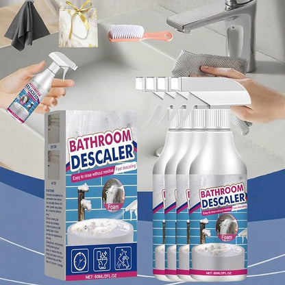 Bathroom Descaler Foam Cleaner, Bathroom Descaler Foam Cleaner Spray, All Purpose Rinse Cleaning Foams Spray, for Toilet Bath Shower Glass Sink Cleane (4, Pcs)