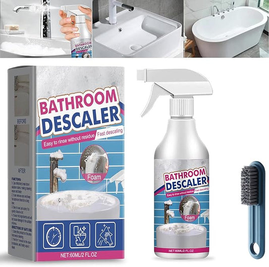 Bathroom Descaler Foam Cleaner, Stubborn Stains Cleaner, Bathroom Descaler Foam Spray, All-Purpose Home Toilet Bath Shower Glass Spray (1, 1PC)