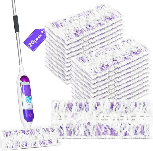 20 Pack Power Mop™ Pad Refills for Swiffer® PowerMop™ Multi-Surface Mop, Powermop™ Multi-Surface Mop Pad Replacement Kit