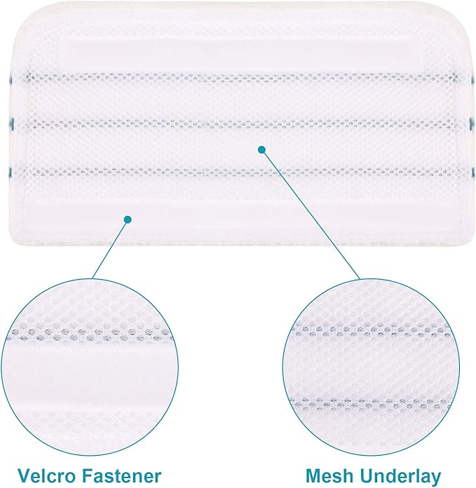 4 PCS Replacement Pads Accessories Compatible with Black+Decker Steam Mop SM1600, SM1610, SM1620, HSM13E1, HSMC1300FX, HSMC1321, HSMC1321APB, HSMC1361SGP, BDH1855SM, BDH1760SM, SMP20 Mop Pads