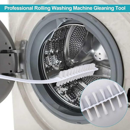 2Pcs Rolling Washing Machine Multifunctional Cleaning Brush, Household Cleaning Brushes,Nylon Brush Heads Powerful Clean,Wash Machine Cleaner Also Fit in Kitchen Dryer Hotel