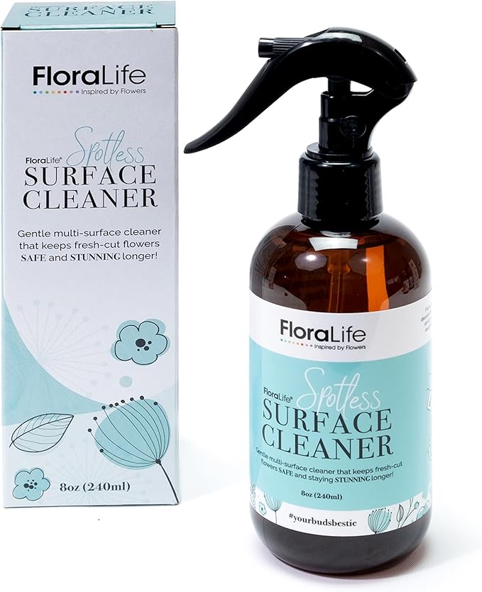 Floralife Surface Cleaner - Gentle Multi-Surface Cleaner Spray for Flower Vases and Tools - 8oz