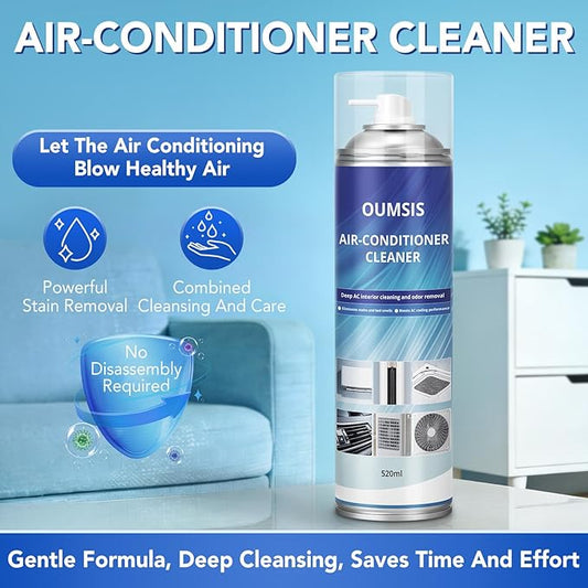 Air Conditioner Cleaner, Professional Cleaner Foam Spray, Foaming Coil Cleaners for AC Unit, Heating, Refrigerator, Multifunctional Cleaner Spray Bottle Breaks Down Dirt, Dust and Grease 2 Pack