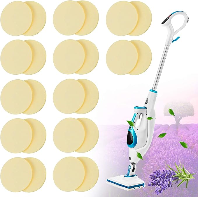 Maitys 24 Pcs Fragrance Discs Replacement Steam Mop Scent Disc Practical Fragrance Scented Pads Discs Compatible with Powerfresh and Symphony Series, Compatible with Model 1940, 1806 and 1132