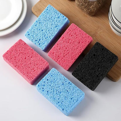 24 - Pack Non-Scratch Scrub Sponges - Sponges for Dishes and Washing Dishes, Cleaning Sponges for Kitchen Home and More（Blue）