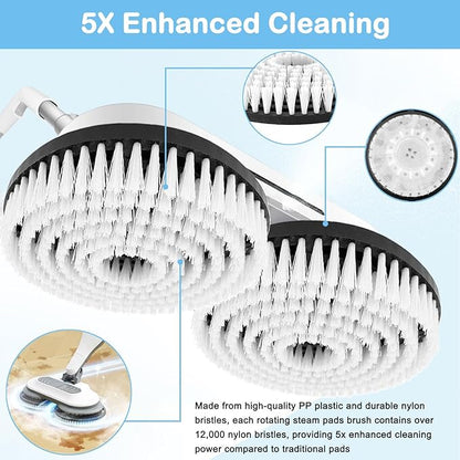 2 Pack S7001 Upgraded Replacement Steam Mop Brush Heads for Shark S8201 S8001 S7001 S7201 S7000 S7005 S7020 Steam Mop & Scrub All-in-One Scrubbing, Dirt Grip Scrub Washable Replacement Brush, White
