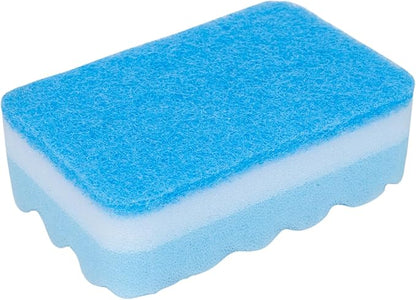 Fabuloso Scratch-Free Kitchen Dish Sponges, Rainbow Cellulose Scrubber Sponge with Scouring Pad for Dishes, Pots, Pans, Counters and Sinks, Tough on Messes, 4.25 x 2.75 x 1.25 in, 12 Count