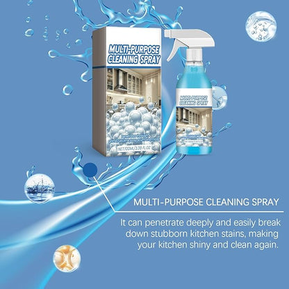 New Multi-Purpose Handheld Degreaser, All Purpose Cleaner Spray, Foam Cleaner for Kitchen, Grime Remover Spray for Home, for Ovens Stoves and Stainless Steel Appliances (2)