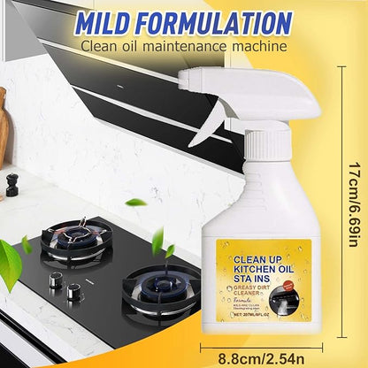 Kitchen Heavy Oil Cleaner Spray, 2026 New All Purpose Kitchens Heavy Oil Cleaning Agent, Multipurpose Kitchen Cleaner Spray for Countertops, Stovetop, Ovens and Appliances (2pcs)