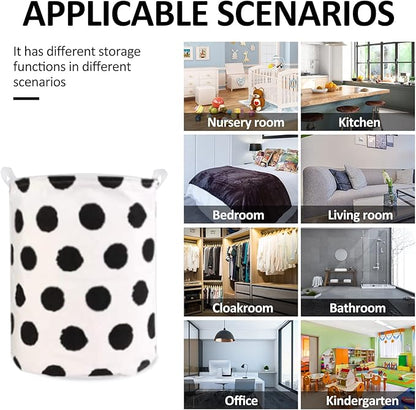 Collapsible Laundry Basket in Bedroom Waterproof Laundry Hamper in Bathroom Large Laundry Bag in College Dormitory Cloakroom Livingroom Nursery Organizer Toy Bin
