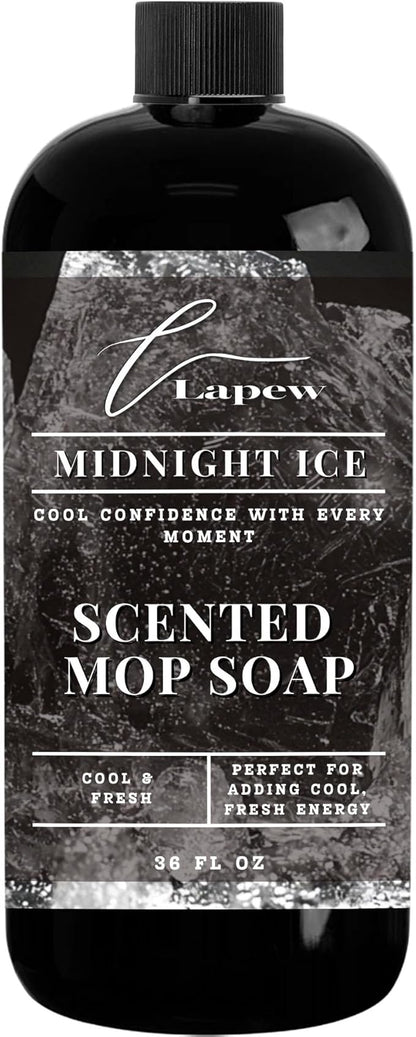 Lapew Midnight Ice Scented Mop Soap - Luxury Floor Cleaner Concentrate for Mopping Tile, Laminate, Vinyl & Hardwood | Streak-Free, Low-Foam | 36 oz