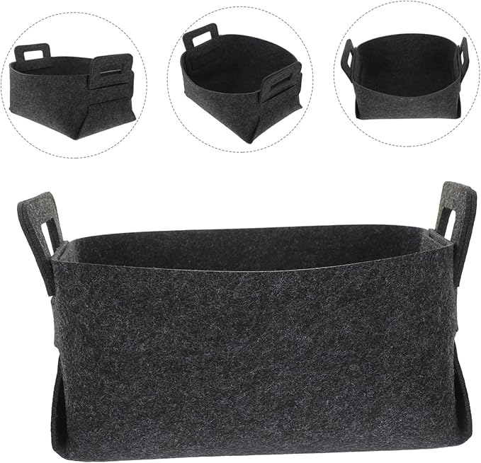 Mobestech Woven Laundry Basket for Storage Capacity Foldable Bathroom Storage Organizer Baskets for Shelves