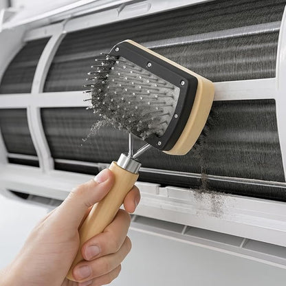 Air Conditioner Condenser Fin Cleaning Brush Refrigerator Coil Cleaning Brush Supplies Coil 4-in-1 Mini Split AC Coil Cleaning Kit Multi-Purpose Coil & Keyboard Cleaner Brush Set