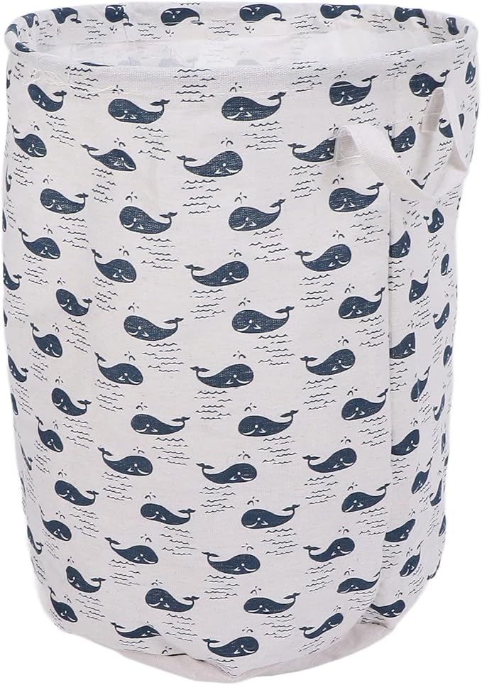 Large Laundry Basket Foldable Durable Clothes Blankets Hamper Organizer for Elderly Care University Dormitories Apartments Cloth Material 35 x 44cm