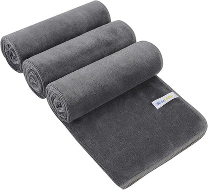 SINLAND Microfiber Gym Towels Super Absorbent Compact Travel Workout Towel Quick Dry Camping Sweat Towel for Sports Beach Swimming Backpacking Hiking and Yoga Men Women 16 Inch X 32 Inch